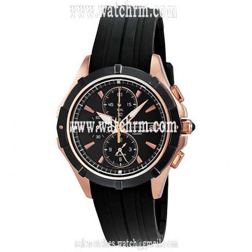 Seiko Coutura Chronograph Rose Gold-tone Stainless Steel Men's Watch SNAF14