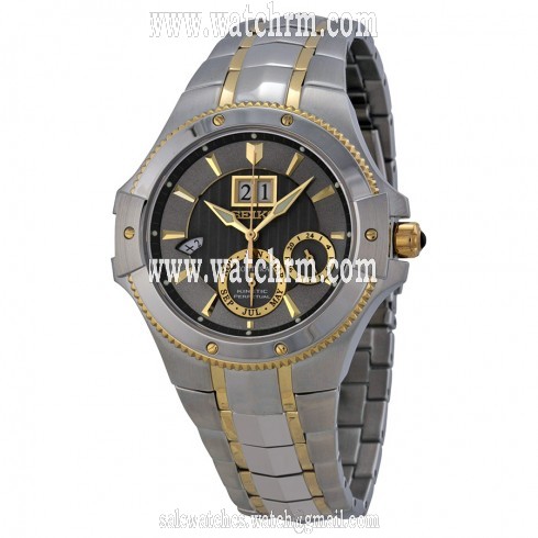 Seiko Coutura Kinetic Quartz Grey Dial Two-tone Men's Watch SNP108