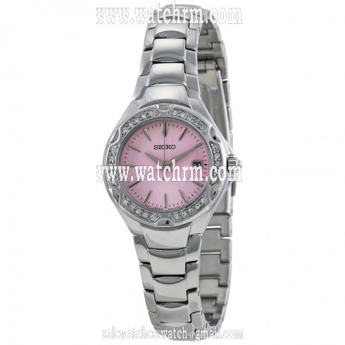Seiko Crystal Pink Dial Ladies Watch SXDC53