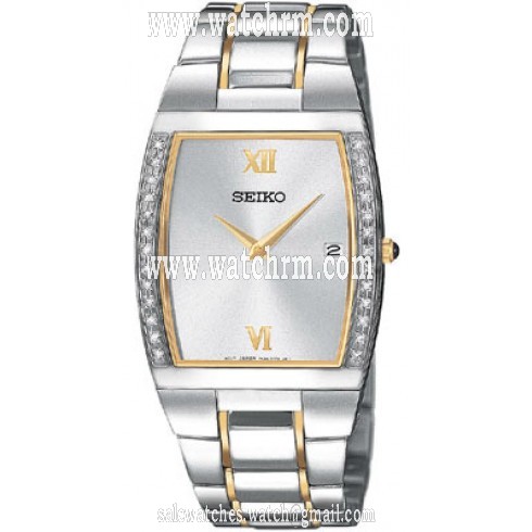 Seiko Diamond Two-tone Steel Men's Watch SKP321