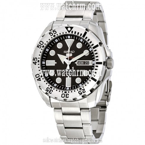 Seiko Diver Automatic Black Dial Stainless Steel Men's Watch SRP599