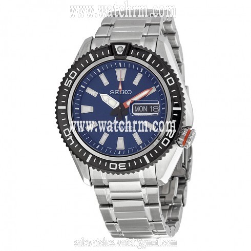 Seiko Diver Blue Dial Stainless Steel Men's Watch SRP493