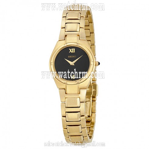 Seiko Dress Gold-Tone Stainless Steel Ladies Watch SUJD54