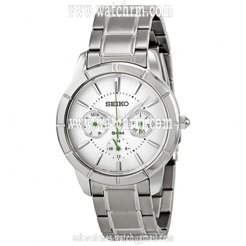 Seiko GMT Silver Dial Stainless Steel Ladies Watch SKY717
