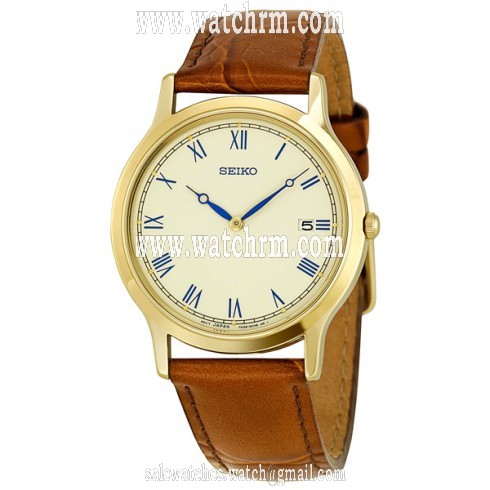 Seiko Gold-tone Casual Men's Watch SKP332