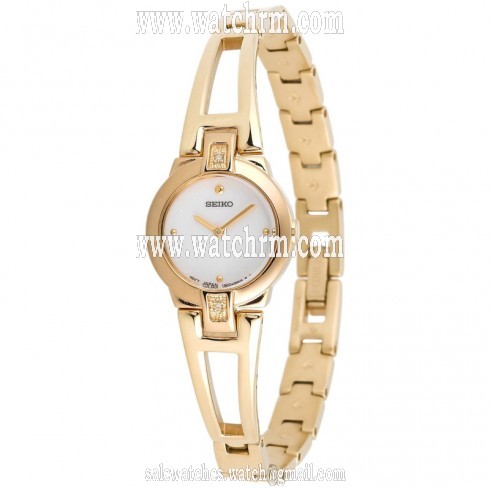 Seiko Gold-Tone Diamond Ladies Watch SUJ708