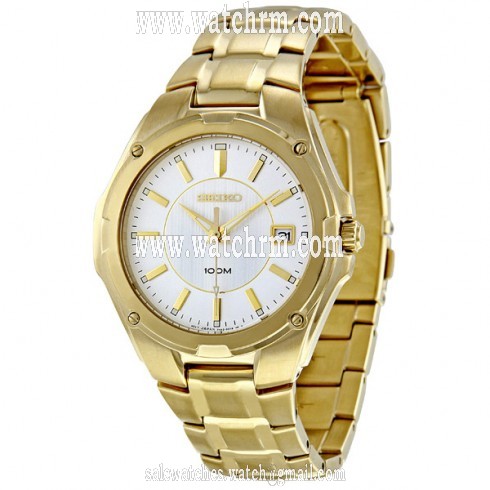 Seiko Gold-tone Dress Men's Watch SGEE62