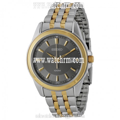 Seiko Grey Dial Two-tone Men's Watch SGEG90