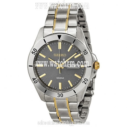 Seiko Grey Dial Two-Tone Stainless Steel Men's Watch SGGA83