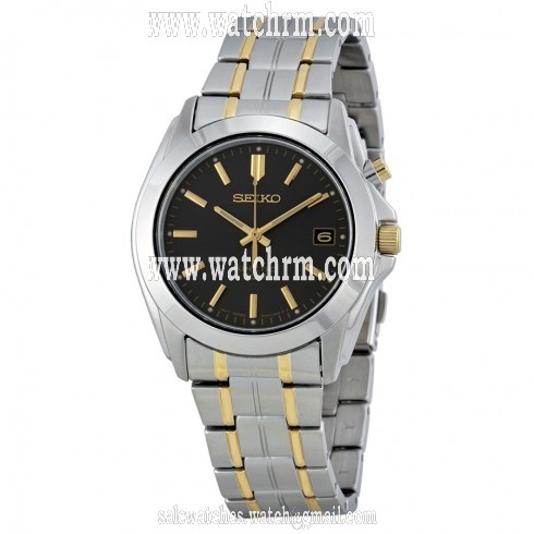 Seiko Kinetic Dark Grey Dial Two-tone Stainless Steel Men's Watch SKA271P1