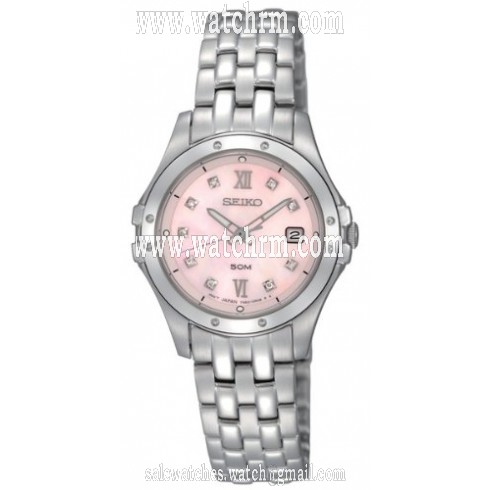 Seiko Le Grand Sport Pink Mother of Pearl Dial Stainless Steel Ladies Watch SXDE21