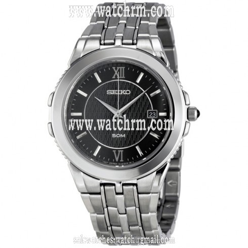 Seiko Le Grand Sport Steel Black Men's Watch SKK637