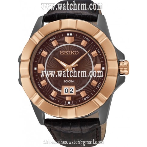 Seiko Lord Brown Dial Men's Watch SUR138