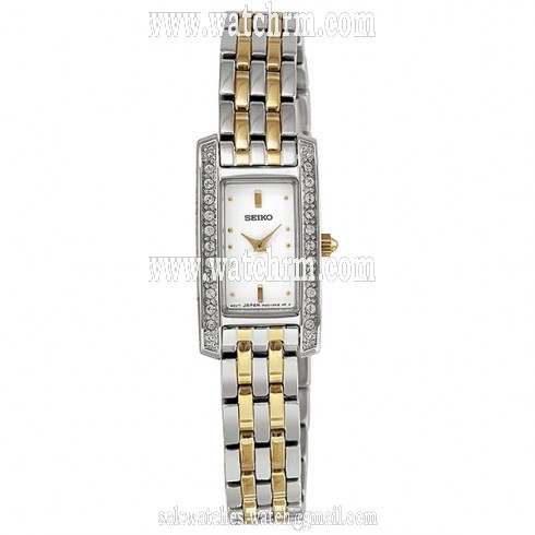 Seiko Mother of Pearl Dial Two-tone Ladies Watch SUJG57