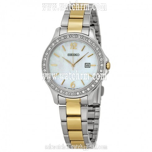 Seiko Mother of Pearl Dial Two-tone Ladies Watch SXDF81