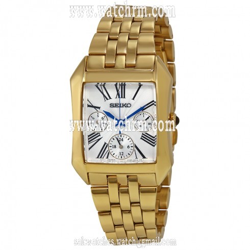 Seiko Multifunction Silver Dial Gold-tone Stainless Steel Ladies Watch SKY736