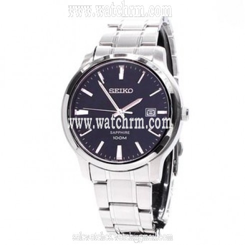Seiko Neo Classic Black Dial Stainless Steel Men's Watch SGEH41