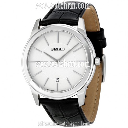 Seiko Neo Classic White Dial Stainless Steel Men's Watch SKP373