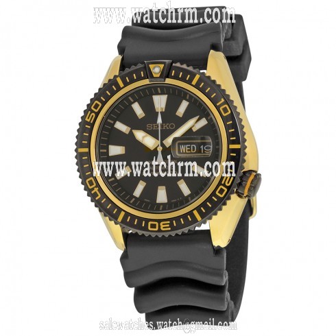 Seiko Neo Sports Limited Automatic Black Dial Black Rubber Men's Watch SRP510