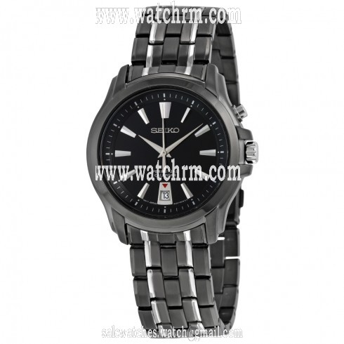 Seiko Perpetual Calender Black Dial Two-Tone Stainelss Steel Men's Watch SNQ121