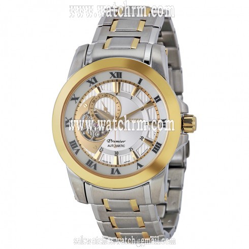 Seiko Premier Automatic White Dial Two-tone Men's Watch SSA216