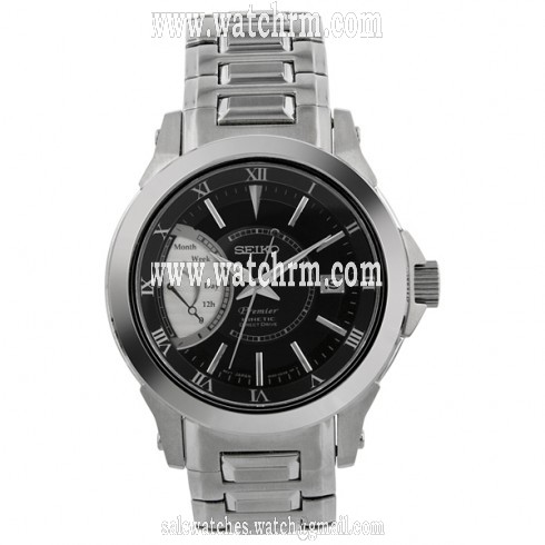 Seiko Premier Kinetic Direct Drive Stainless Steel Men's Watch SRG001