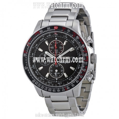 Seiko Prospex Solar Black Dial Chronograph Stainless Steel Men's Watch SSC007