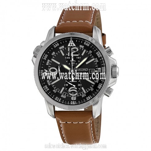 Seiko Prospex Solar Chronograph Compass Black Dial Men's Watch SSC081