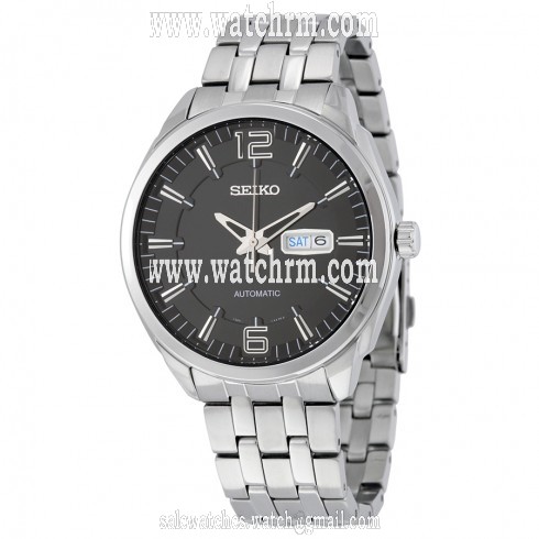 Seiko Recraft Automatic Black Dial Stainless Steel Men's Watch SNKN47