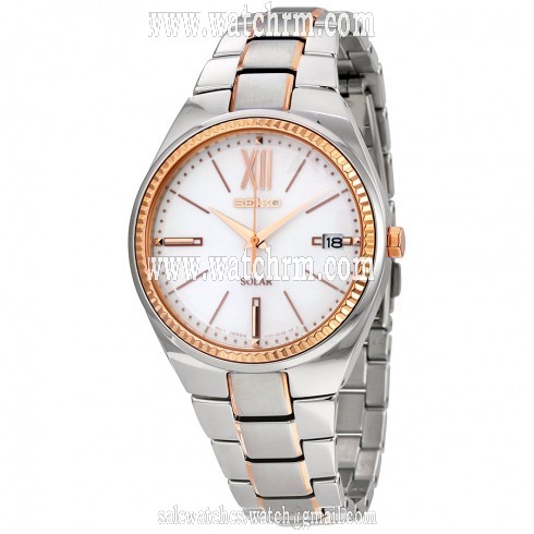 Seiko Recraft Silver Dial Two-tone Ladies Watch SNE878