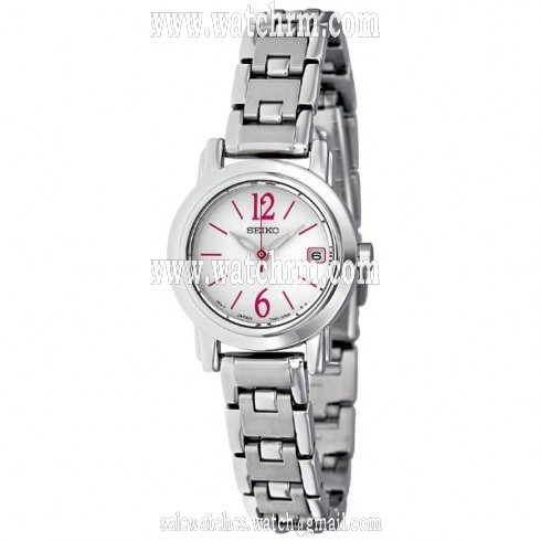 Seiko Silver Dial Purple Markers Ladies Watch SXDC69