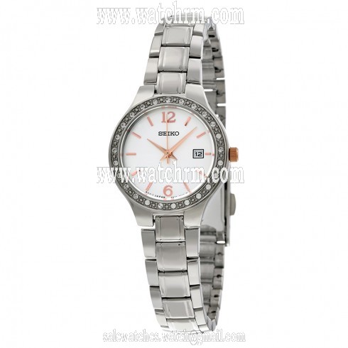 Seiko Silver Dial Stainless Steel Ladies Watch SUR769