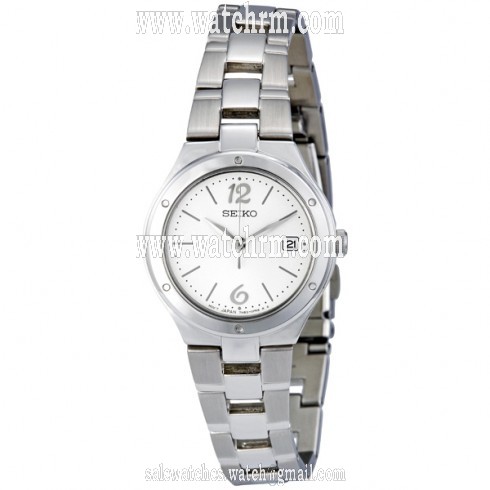 Seiko Silver Dial Stainless Steel Ladies Watch SXDC47