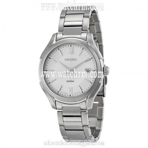 Seiko Silver Dial Stainless Steel Men's Watch SGEF67