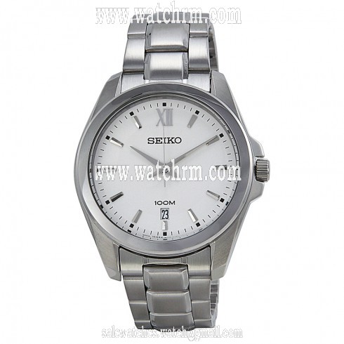 Seiko Silver Dial Stainless Steel Men's Watch SGEG59