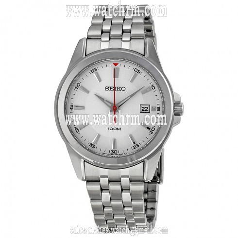 Seiko Silver Dial Stainless Steel Men's Watch SGEG83