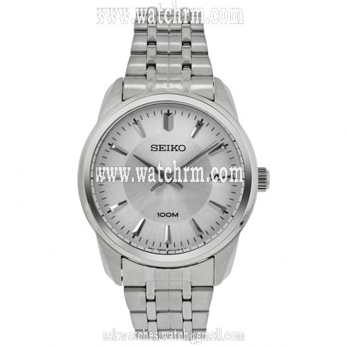 Seiko Silver Dial Stainless Steel Men's Watch SGEG01