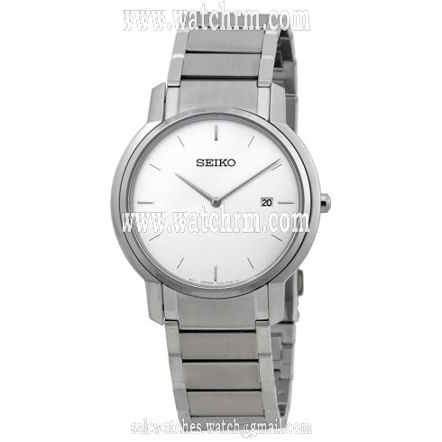 Seiko Silver Dial Stainless Steel Men's Watch SKP385