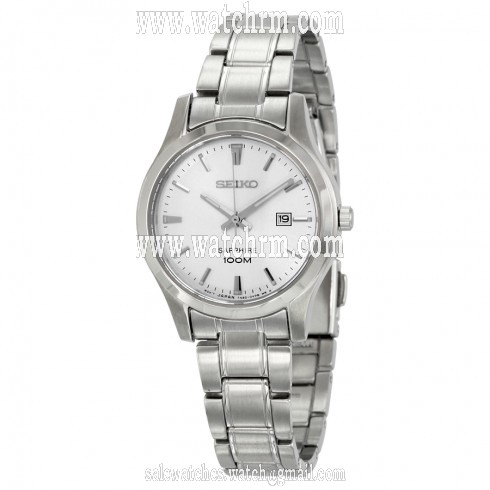 Seiko Silver Dial Stainless Steel Quartz Ladies Watch SXDG61