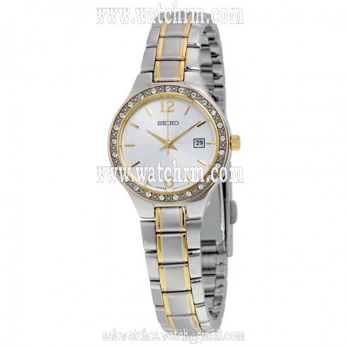 Seiko Silver Dial Two-tone Ladies Watch SUR752