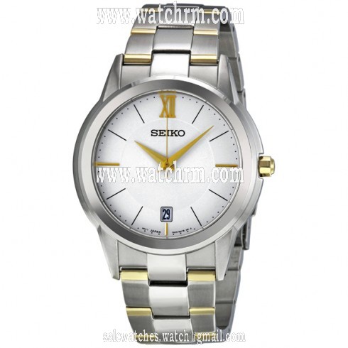 Seiko Silver Dial Two Tone Men's Watch SGEF45