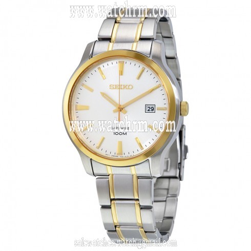 Seiko Silver Dial Two-tone Men's Watch SGEH42