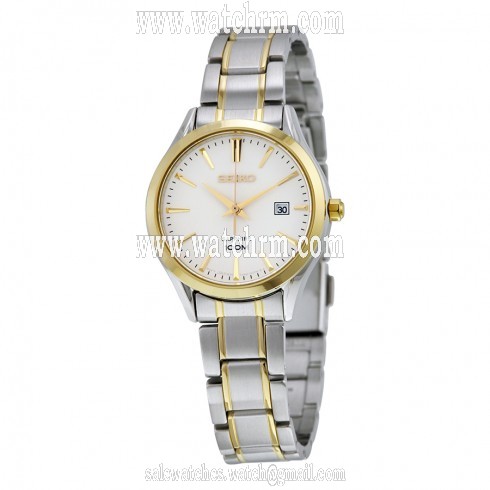 Seiko Silver Dial Two-tone Stainless Steel Quartz Ladies Watch SXDG20P1