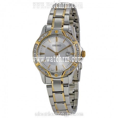 Seiko Silver Dial Two-tone Ladies Watch SUR876