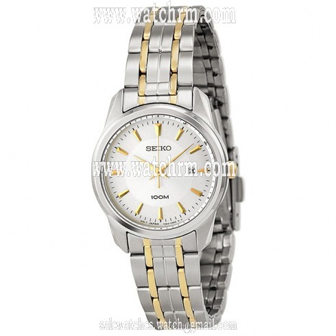 Seiko Silver Dial Two-tone Stainless Steel Ladies Watch SXDE67