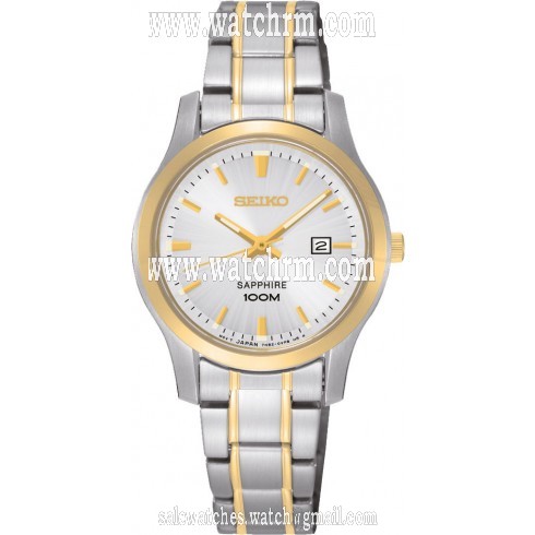 Seiko Silver Dial Two-tone Stainless Steel Ladies Watch SXDG64