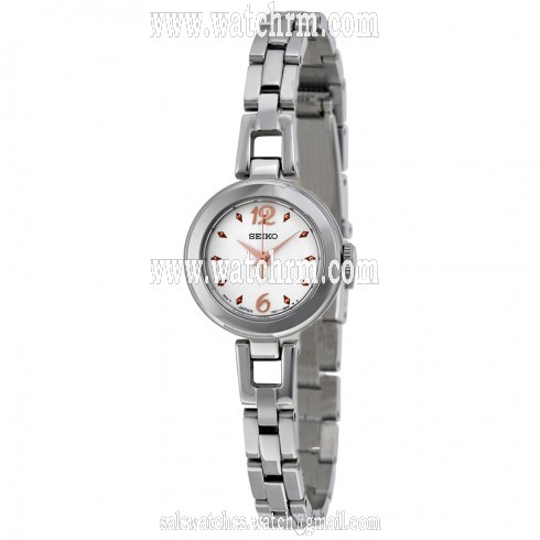 Seiko Silver Two-tone Dial Stainless Steel Ladies Watch SXGN79