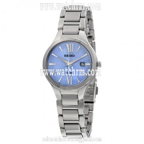 Seiko Solar Blue Dial Stainless Steel Ladies Watch SUT209