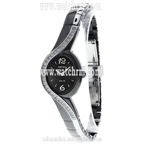 Seiko Solar Swarovski Crystals Ladies Watch SUP123