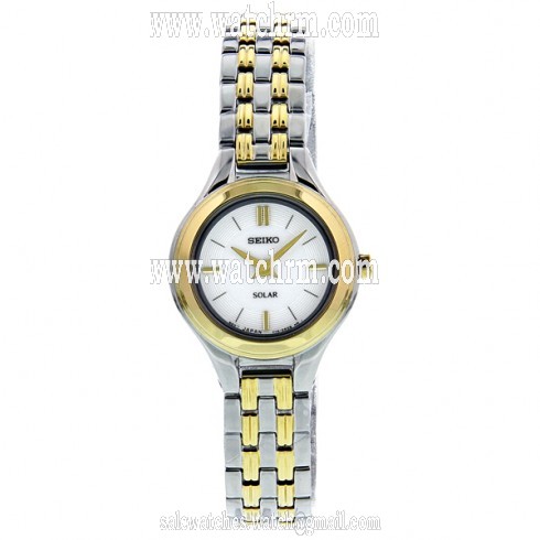 Seiko Solar White Dial Ladies Watch SUP004